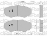 Комплект тормозных колодок CIFAM 822-325-0