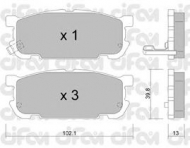 Комплект тормозных колодок CIFAM 822-608-0