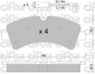Комплект тормозных колодок CIFAM 822-674-0K