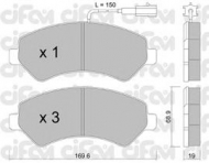 Комплект тормозных колодок CIFAM 822-709-0
