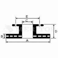 Тормозной диск MERITOR MBR5128