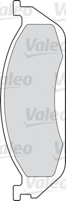 Комплект тормозных колодок VALEO 598442