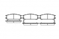 Комплект тормозных колодок WOKING P2423.02