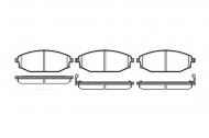 Комплект тормозных колодок WOKING P6343.02