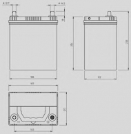 Аккумулятор OPEN PARTS MB040A.00