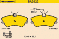 Комплект тормозных колодок BARUM BA2022