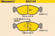 Комплект тормозных колодок BARUM BA2140