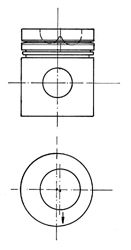Поршень KOLBENSCHMIDT 92191600