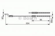 Трос BOSCH 1 987 477 833