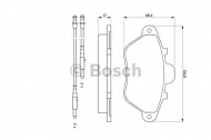 Комплект тормозных колодок BOSCH 0 986 460 950
