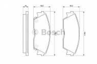 Комплект тормозных колодок BOSCH 0 986 460 972