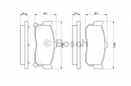 Комплект тормозных колодок BOSCH 0 986 461 144
