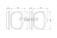 Комплект тормозных колодок BOSCH 0 986 463 641