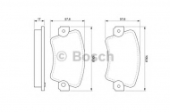 Комплект тормозных колодок BOSCH 0 986 464 881