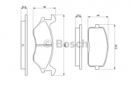 Комплект тормозных колодок BOSCH 0 986 466 051