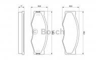 Комплект тормозных колодок BOSCH 0 986 490 990