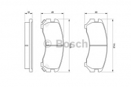 Комплект тормозных колодок BOSCH 0 986 493 450
