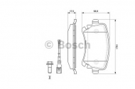 Комплект тормозных колодок BOSCH 0 986 494 108