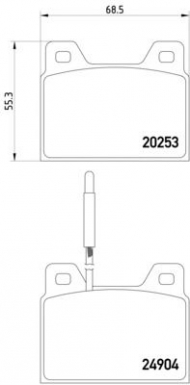 Комплект тормозных колодок TEXTAR 2025301