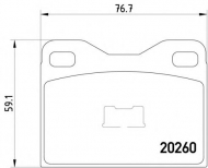 Комплект тормозных колодок TEXTAR 2026002