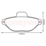 Комплект тормозных колодок BENDIX 573169B
