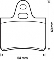 Комплект тормозных колодок BENDIX 571220B