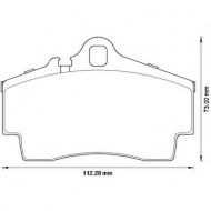 Комплект тормозных колодок BENDIX 573229B