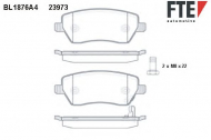 Комплект тормозных колодок FTE BL1876A4