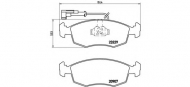 Комплект тормозных колодок BREMBO P 23 063