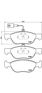 Комплект тормозных колодок BREMBO P 23 070