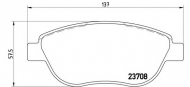Комплект тормозных колодок BREMBO P 23 119