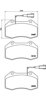 Комплект тормозных колодок BREMBO P 23 139