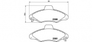 Комплект тормозных колодок BREMBO P 24 045