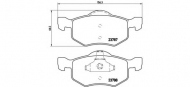 Комплект тормозных колодок BREMBO P 24 056