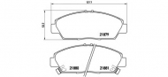 Комплект тормозных колодок BREMBO P 28 021