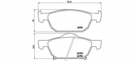 Комплект тормозных колодок BREMBO P 28 044