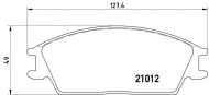 Комплект тормозных колодок BREMBO P 30 001