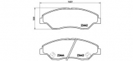 Комплект тормозных колодок BREMBO P 30 015