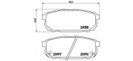 Комплект тормозных колодок BREMBO P 30 023
