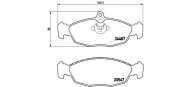 Комплект тормозных колодок BREMBO P 36 017