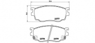 Комплект тормозных колодок BREMBO P 49 026