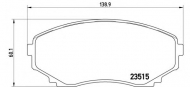Комплект тормозных колодок BREMBO P 49 028