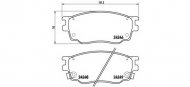 Комплект тормозных колодок BREMBO P 49 033