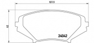 Комплект тормозных колодок BREMBO P 49 034