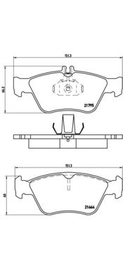 Комплект тормозных колодок BREMBO P 50 023
