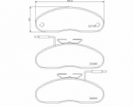 Комплект тормозных колодок BREMBO P 56 019