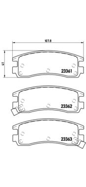 Комплект тормозных колодок BREMBO P 59 027