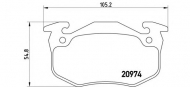 Комплект тормозных колодок BREMBO P 61 032