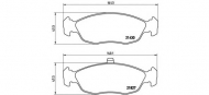 Комплект тормозных колодок BREMBO P 61 051