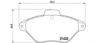 Комплект тормозных колодок BREMBO P 61 053